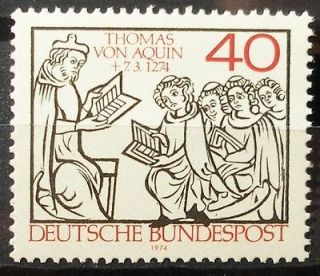 1974 Religion St. Thomas of Aquino books Bible German MNH stamps