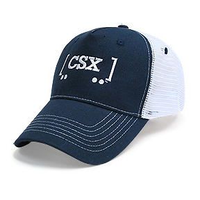 CSX   Chessie System Railroad Blue & White Trucker Mesh Back Hat