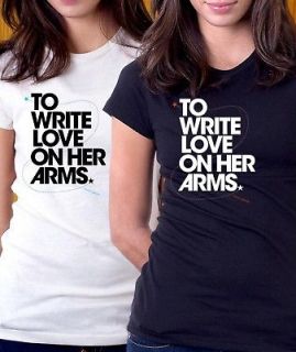 NEW T SHIRT TWLOHA TO WRITE LOVE ON HER ARMS TEE S 2XL