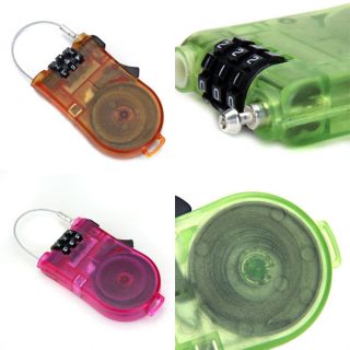 BMX Bike Bicycle Cycle Cable Combination Lock Luggage Safety