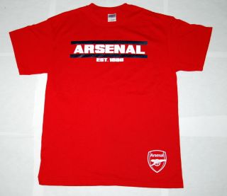 Arsenal FC Run T Shirt Tee (Red)