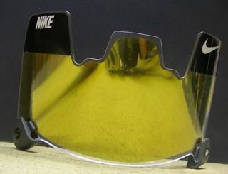 Newly listed Mirrored GOLD Football Visor INSERT fits Nike Eyeshield