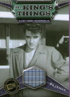 Elvis Milestones Kings Things Memorabilia Card   KT3 Pajamas