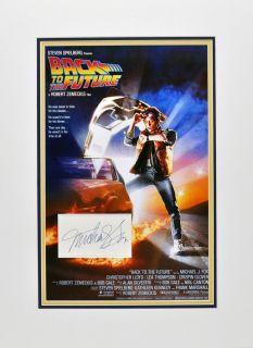 Michael J. Fox Back to the Future Autographed Oversized Display