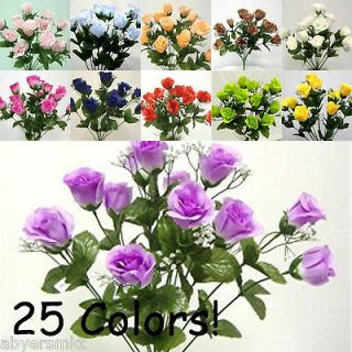  168 Silk Rose Artificial Wedding Flower SALE Flowers Arrangements