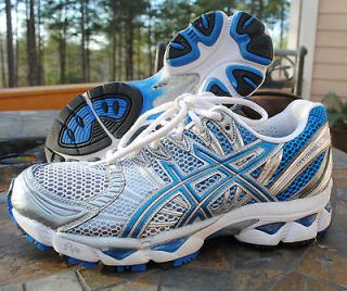 Womens Asics Gel Nimbus 12  running sneakers shoes   Blue Size 7.5  LN