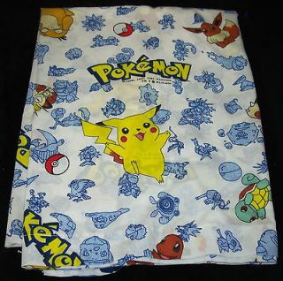 Pokemon Twin Flat Sheet   Bedding   Fabric   VGC