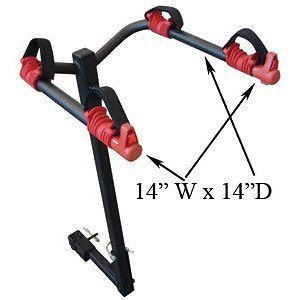 Bike Bicycle Hitch Rack Fits 2 or 1 1/4 Hitch Receiver Mount Auto
