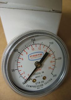 Pressure / Compression Tester Gauge CTR 20 Automotive Diagnostic USA