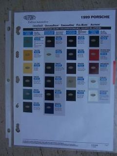 Auto Exterior Color Paint Chip Sample Chart DuPont Automotive J