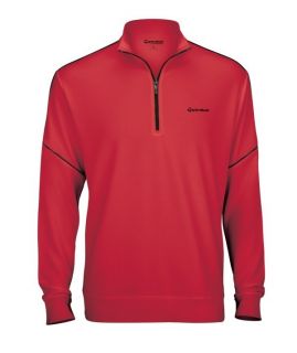 Ashworth TaylorMade Golf French Terry Sweatshirt Jacket Collegiate Red