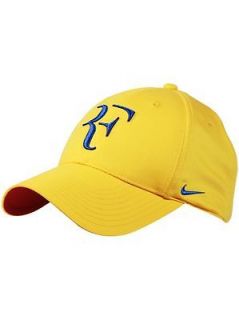 RARE Nike RF Tennis Hat Cap Roger Federer Yellow/Blue 2012 Colombia