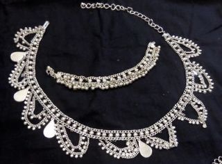 wholesale silver chain hip scarf belt anklet belly dance INDIA ATS