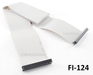 24 inch 40 Pin IDE Single Drive Flat Ribbon Cable, FI 124