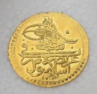 TURKEY SELIM III GOLD ZERI MAHBUB 1807(12 03/8) KM#522