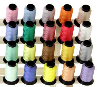 20 Spools Embroidery Machine Thread Kits   18 Different Sets To Choose