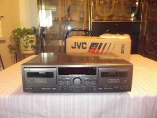 JVC TD W7SD Stereo Double Cassette Tape Deck Player / Recorder NEW In