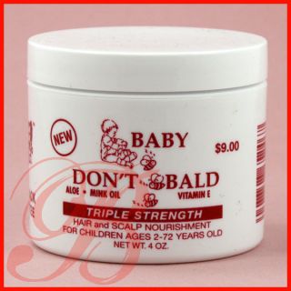 Baby Dont Be Bald Hair & Scalp Nourishment 4 oz