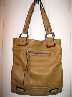 Makowsky Leather Double Handle Hobo Handbag, Used Once, Excellent
