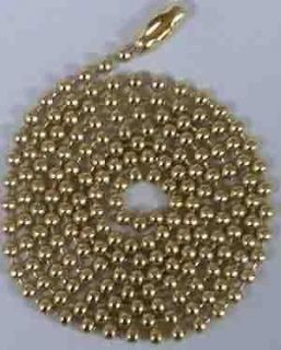 75 Ball Chains Brass finish 24 Ballchain #3 necklace