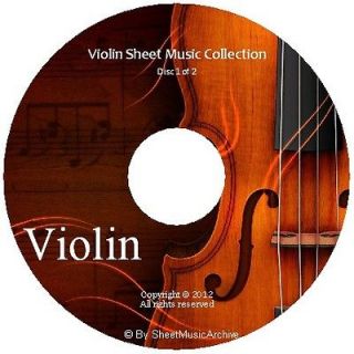 Violin Sheet Music Collection on 2 DVDs PDF Mozart Brahms Bach