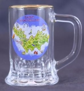 Bockling Saint Barthelemy German Mini Beer Stein Shot Glass w/Handle