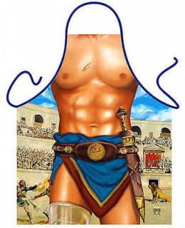 Men aprons young Gladiator BBQ grilling tools for men gag gifts funny