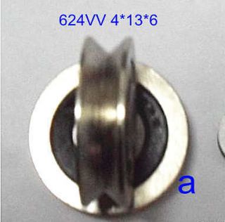 4mm 624VV 4*13*6 V Groove Sealed Ball Bearings 0.157 vgroove bearing