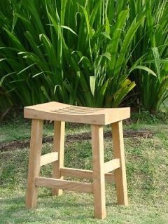 Curved Seat Shower Bath Spa Stool Bench Grade A Teak Wood Outdoor