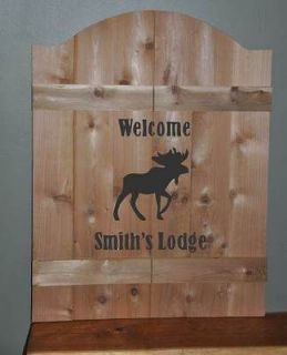 Custom Saloon Bar Swinging Door Moose/ Name~ Or Your Own Design