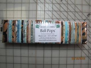 Brown Sugar Bali Pop by Hoffman Fabrics 40   2 1/2 strips for