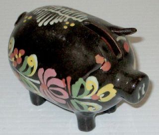 PAIR OF PIGGIES! TWO CUTE PIGGY BANKS SMALL BROWN PIG & LARGE SPECKLED
