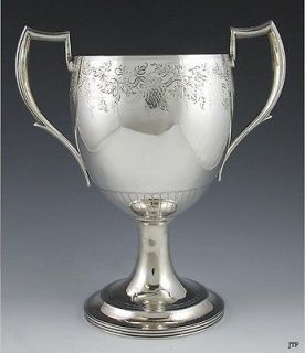 FINEST 1815 IRISH GEORGIAN STERLING GRAPE VINE TROPHY CUP SAWYER