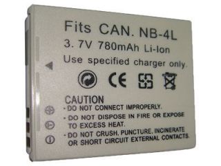 Battery NB 4L + Charger for CANON PowerShot SD 1000 1100 1400 IS SD960