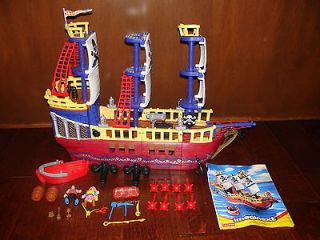 Vintage Fisher Price Imaginext PIRATE RAIDER DELUXE Mega Sized Ship