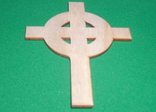 Celtic Crosses Unfinished Wood Shapes CC145   Crafts Cut Outs Variety