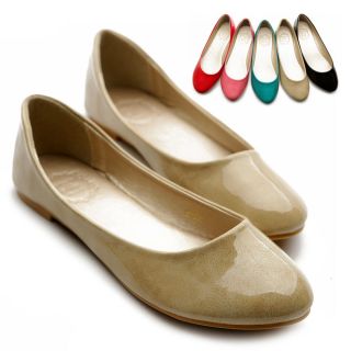 Shoes Ballet Flats Loafers Basic Light Low Heels Enamel Multi Colored