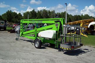 Nifty TM40 46 Towable Boom Lift,21 of Outreach,46 Work Height,Bi