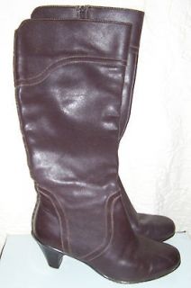 Softspots Chocolate Brown Leather Tall Reagan Boots Wide ? 15 Inch