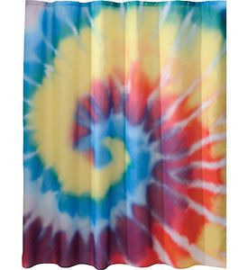 Spiral Tie Dye Shower Curtain