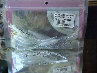 Bass Assassin 3 Baby Shad for Bass/Walleye/P ike Color S&P SILVER