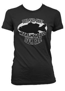 Does This Shirt Make My Bass Look Fat? Juniors Girls T shirt Fish