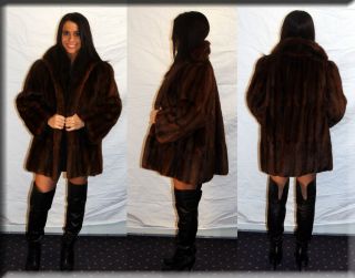 Beaver Fur Jacket   Size Large 10 12   Efurs4less