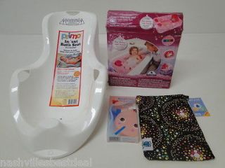Disney Inflatable Bathtub,Infant Bath Seat,Planet Wise Wet Bag,& Nasal