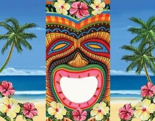 Tropical Luau Beach Themed Tiki Bean Bag Toss Party Game