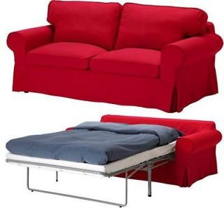 Ikea Ektorp Sofabed cover 2 seat sofa bed slipcover Idemo Red New NIP