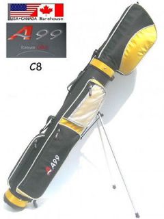 A99 Golf C8 Golf Practice Stand Bag Range Sunday Carry Yellow