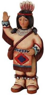Jim Shore MINI INDIAN Figurine NIB Heartwood Creek Enesco 4027806