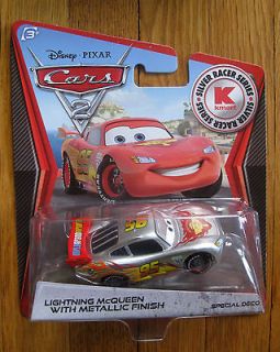 Disney Cars 2 Silver Racer Series Lightning McQueen, Kmart Day 9, New