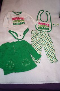 Carters Infant Girls St. Patricks Day 4 Piece Set Size 6 / 9 months